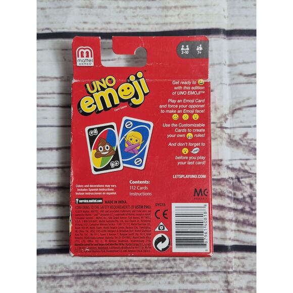 Three (3) Packs of Uno Cards-Uno Emoji, Get Wild 4 Uno & Uno Flip, All New - Picture 3 of 7